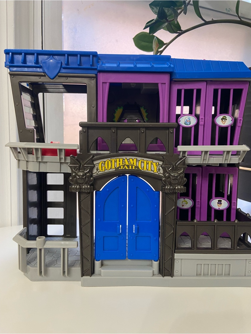 Mattel Gotham City Jail Playset - Blue & Purple Accents 2012 DC Comics